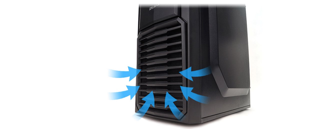 Zalman ZM-T4 czarna USB 3.0 okablowanie
