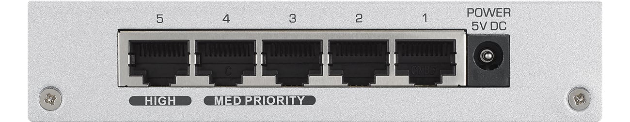 Zyxel GS-105B V3 widok z tyłu złącza