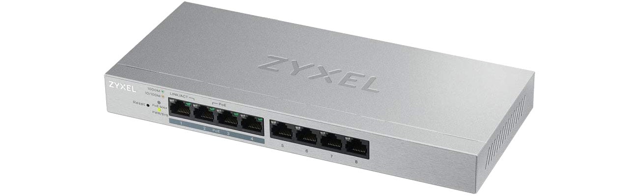Switch Zyxel 8p GS1200-8HP V2 8x10/100/1000Mbit 4xPoE