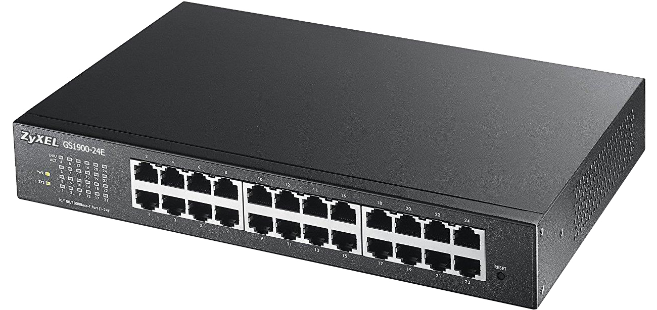 Switch Zyxel 24p GS1900-24E zarzadzalny