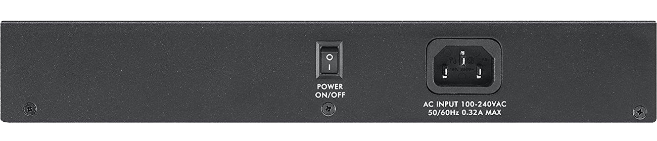 Switch Zyxel 24p GS1900-24E widok z tyłu