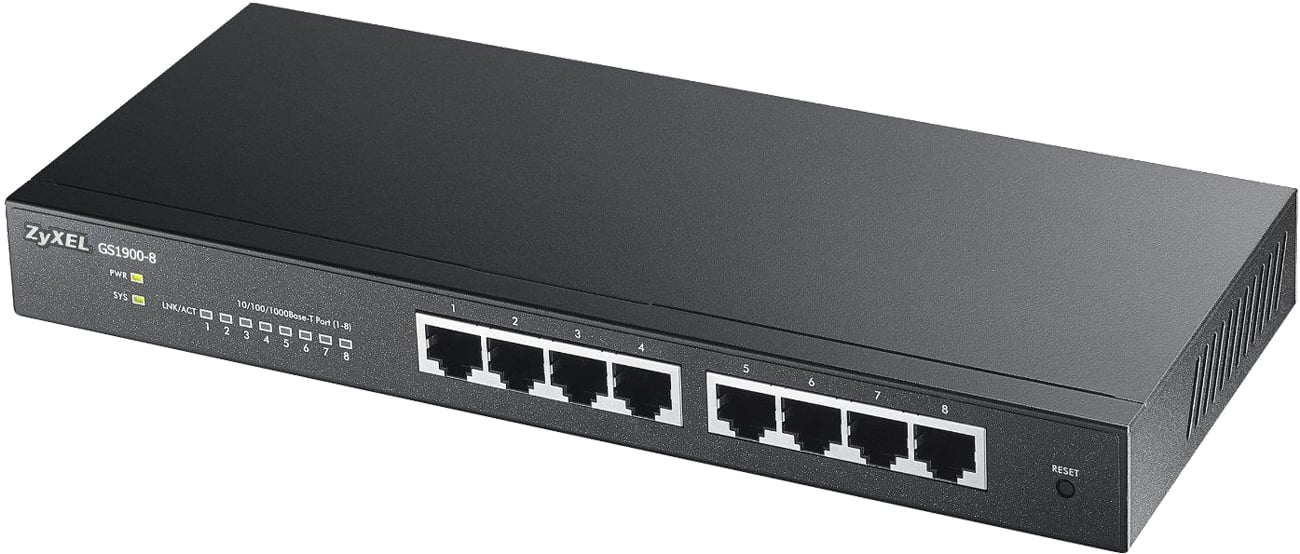 Switch Zyxel 8p GS1900-8-EU0101F zarzadzalny