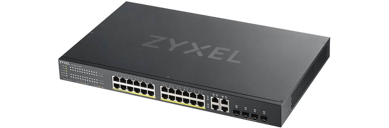 Switch Zyxel 28p GS1920-24HPv2 (24x100/1000Mbit 4xRJ-45/SFP) PoE