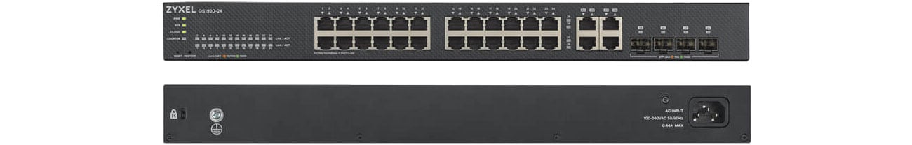 Zyxel GS1920-24v2 Przód i tył