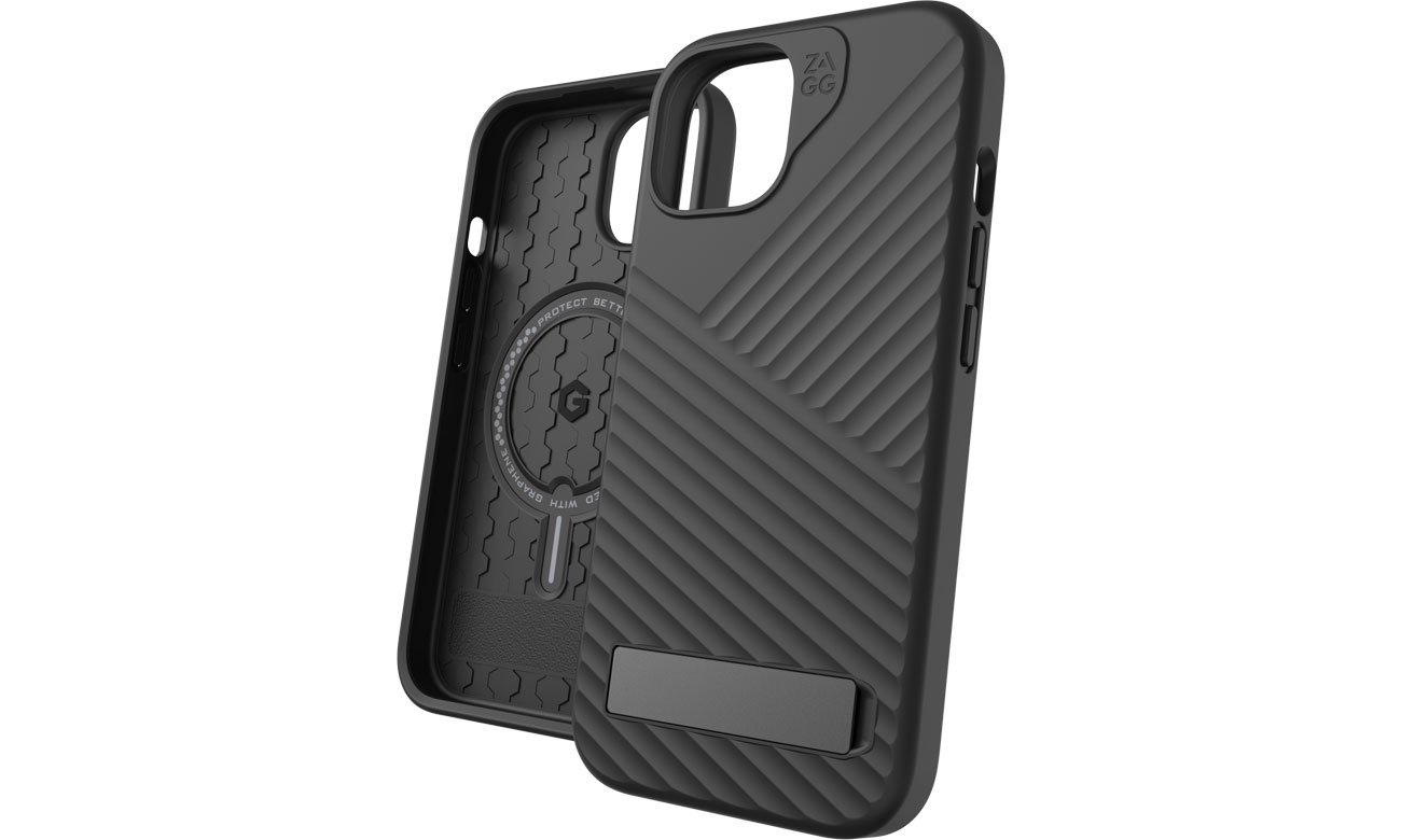 Zagg Denali Snap do iPhone 15 MagSafe z podpórką black