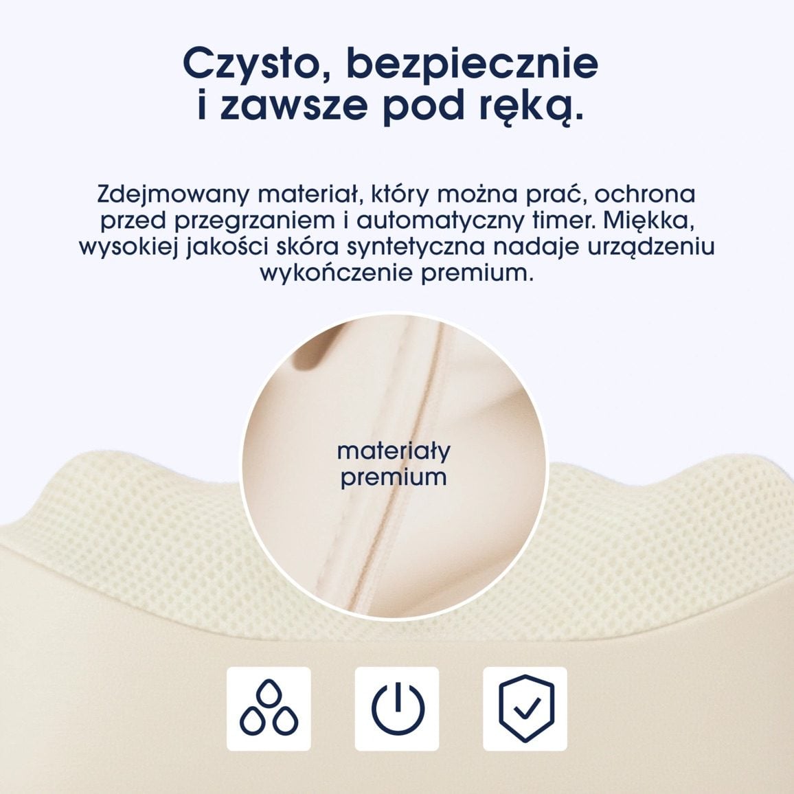 Zdejmowany pokrowiec masazera ZENT HandSense