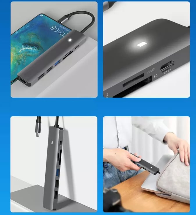 HDMI 4K w hubie Zenwire BS-HC703