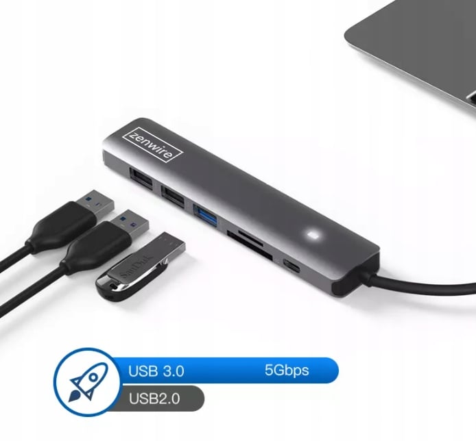 Kompatybilność Zenwire BS-HC703 MacBook Windows Android Linux