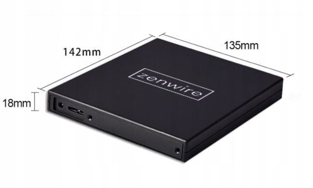 Wymiary Zenwire SY886 142x135x18 mm