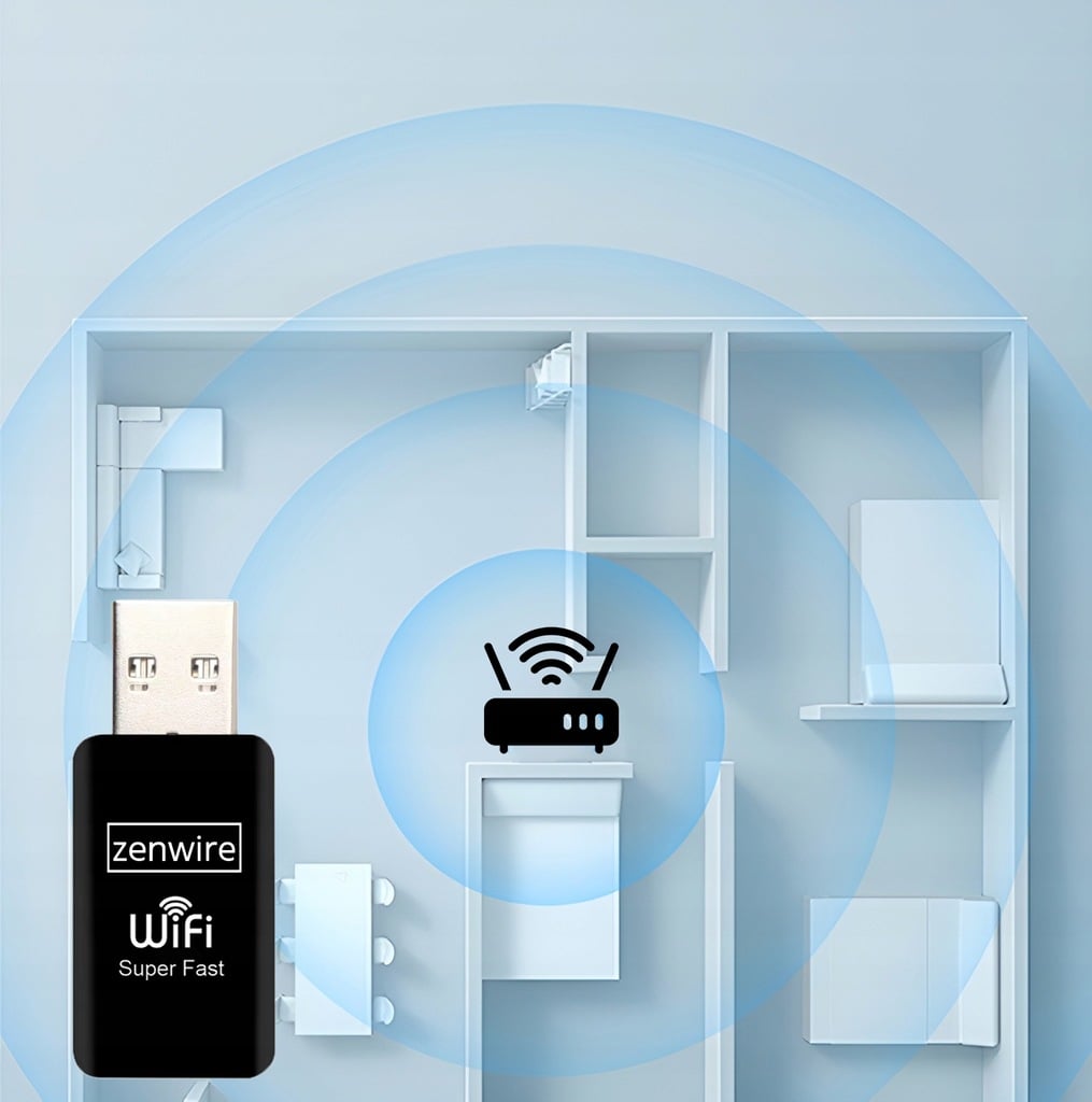 Zasięg WiFi Zenwire TOP-4608AC mini