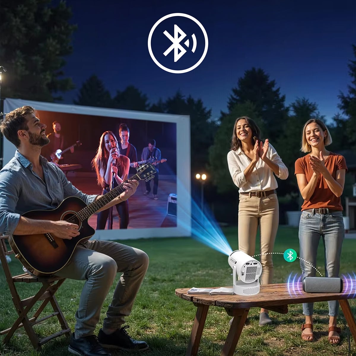 Bluetooth 5.4 i audio w projektorze Zenwire K400