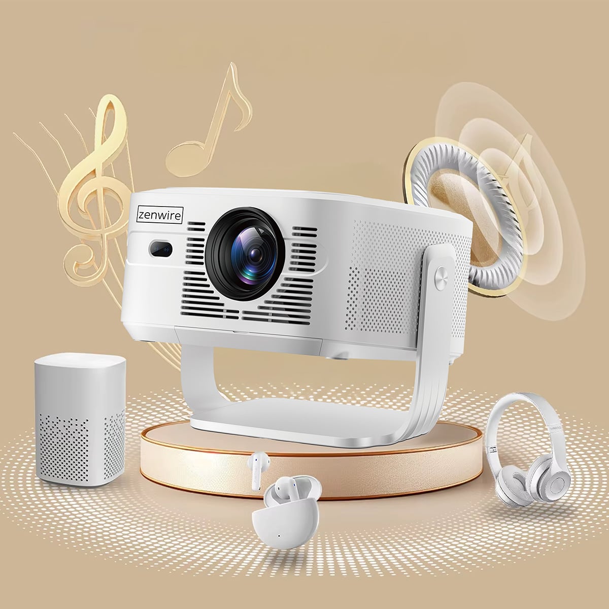 Bluetooth 5.4 i głośnik 15 W w projektorze Zenwire PrimeView IMC460 Pro