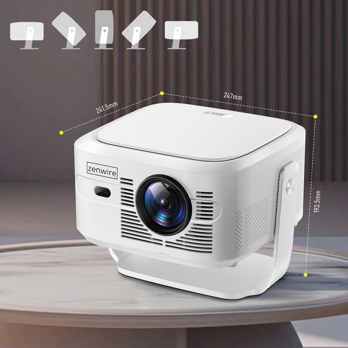Kompaktowy projektor Zenwire PrimeView IMC460 Pro do domu i biura