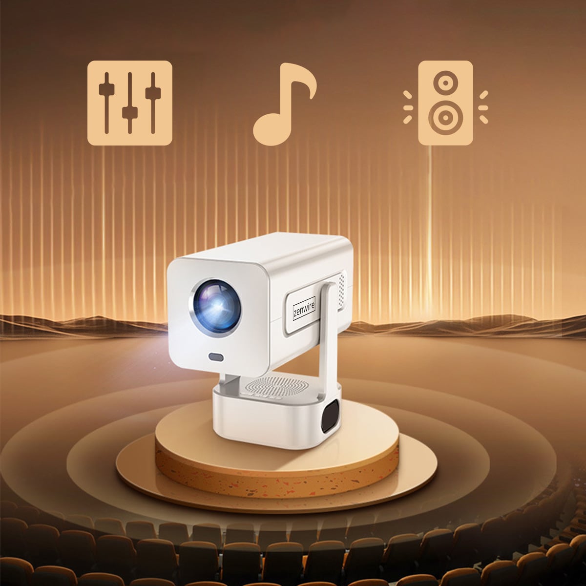 Bluetooth 5.2 i głośnik 8W w projektorze Zenwire PrimeView IMC360
