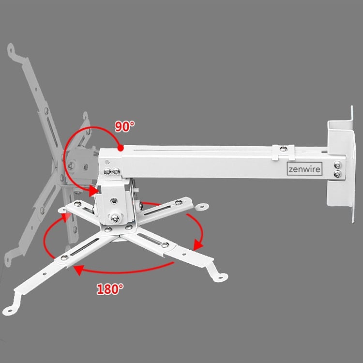 Teleskopowe ramię uchwytu do projektora Zenwire 43-65 cm