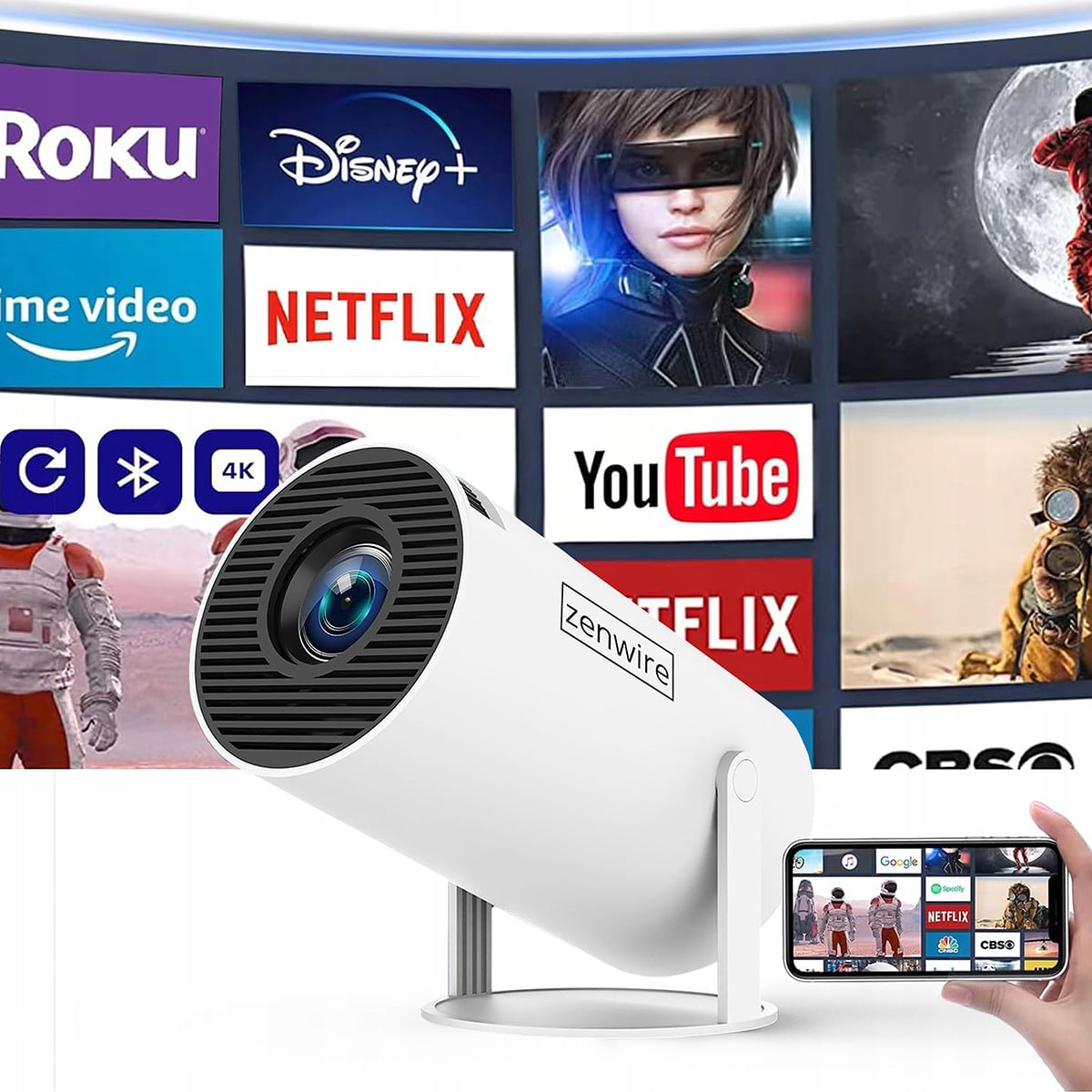 Projektor Zenwire R1 360 z Android 13