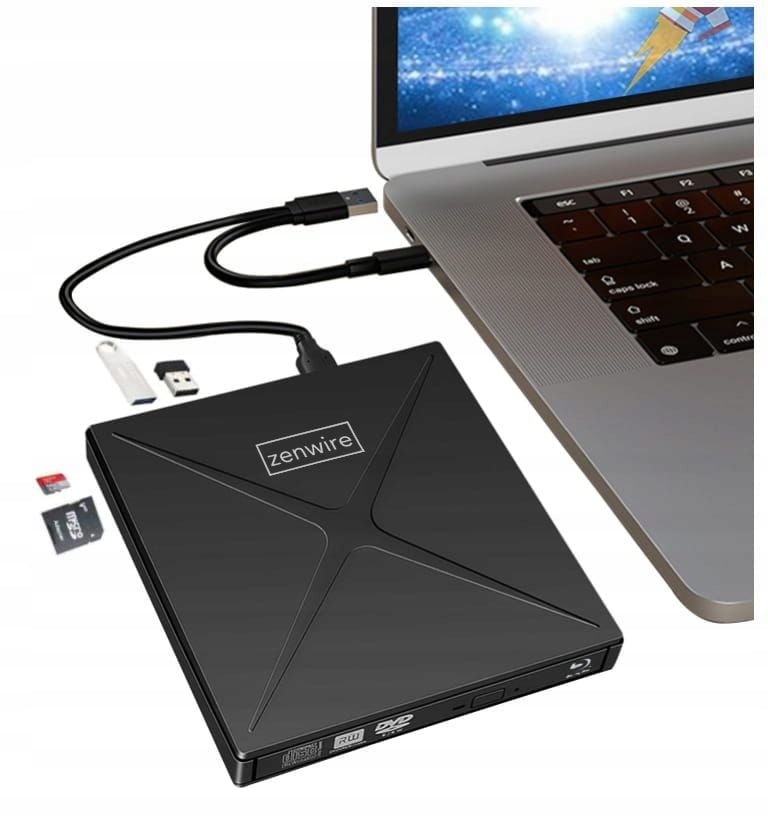 Zenwire SY885 zewnętrzny napęd CD DVD 4w1