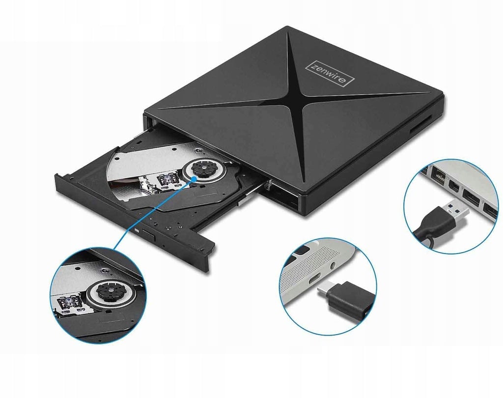 Napęd hub USB i czytnik kart Zenwire SY885