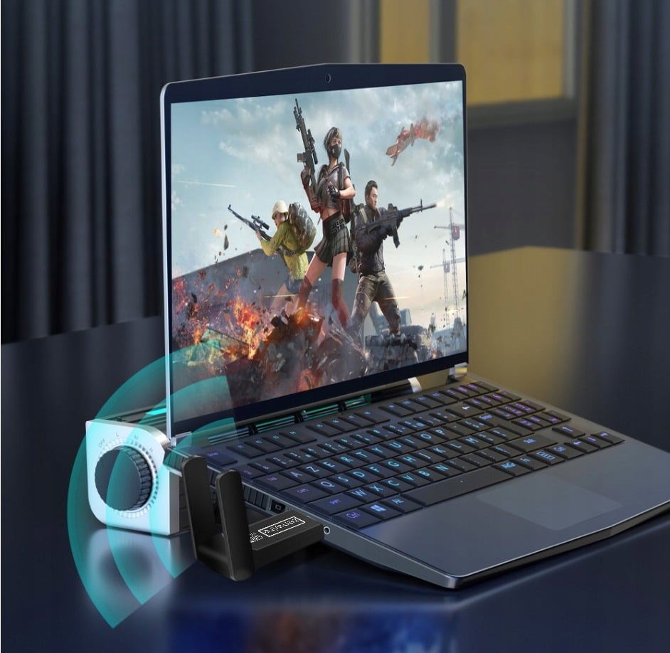 Gaming na laptopie z adapterem WiFi Zenwire WD-4605AC