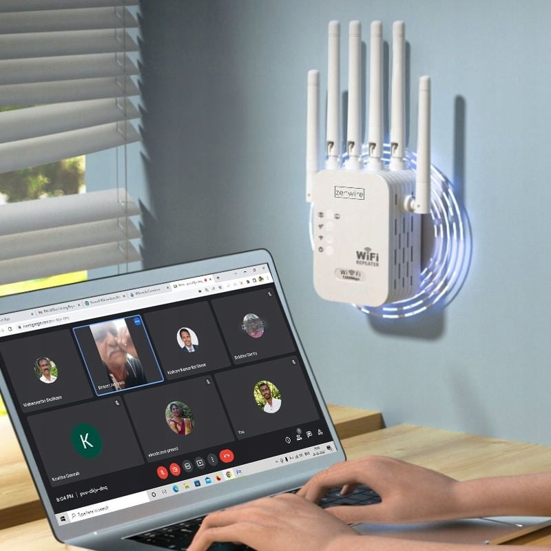 Zenwire WD-R1201U podczas wideokonferencji i pracy online