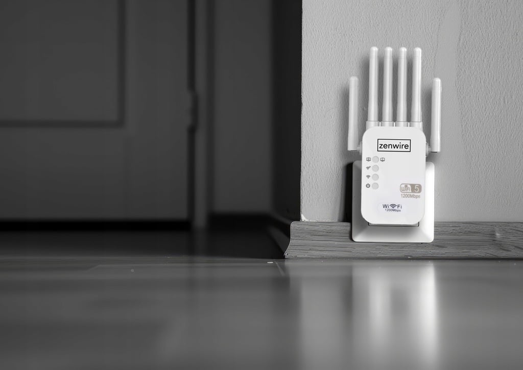 Repeater Zenwire WD-R1201U z sześcioma regulowanymi antenami
