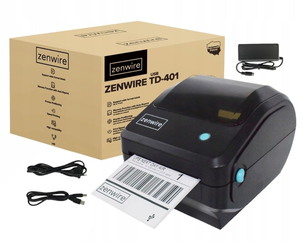 Drukarka termiczna Zenwire TD-401 USB