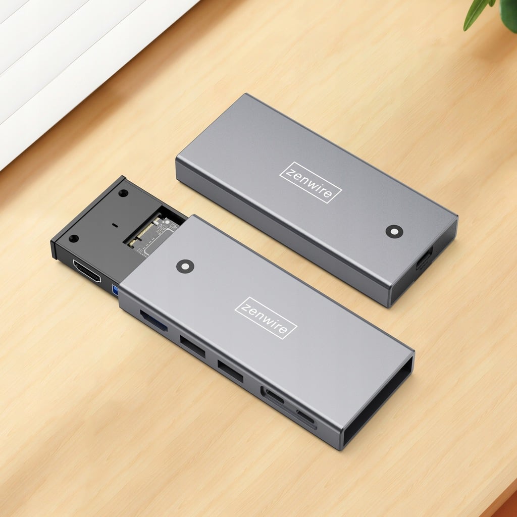 Zenwire MC501 obsługa dysków M.2 NVMe i SATA