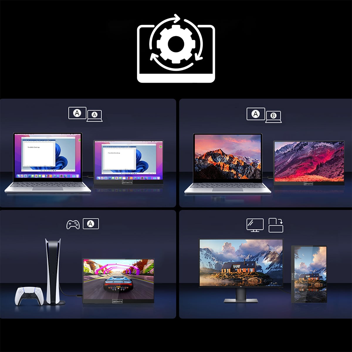 Porty USB-C Mini HDMI i Mini Jack w Zenwire AMG14