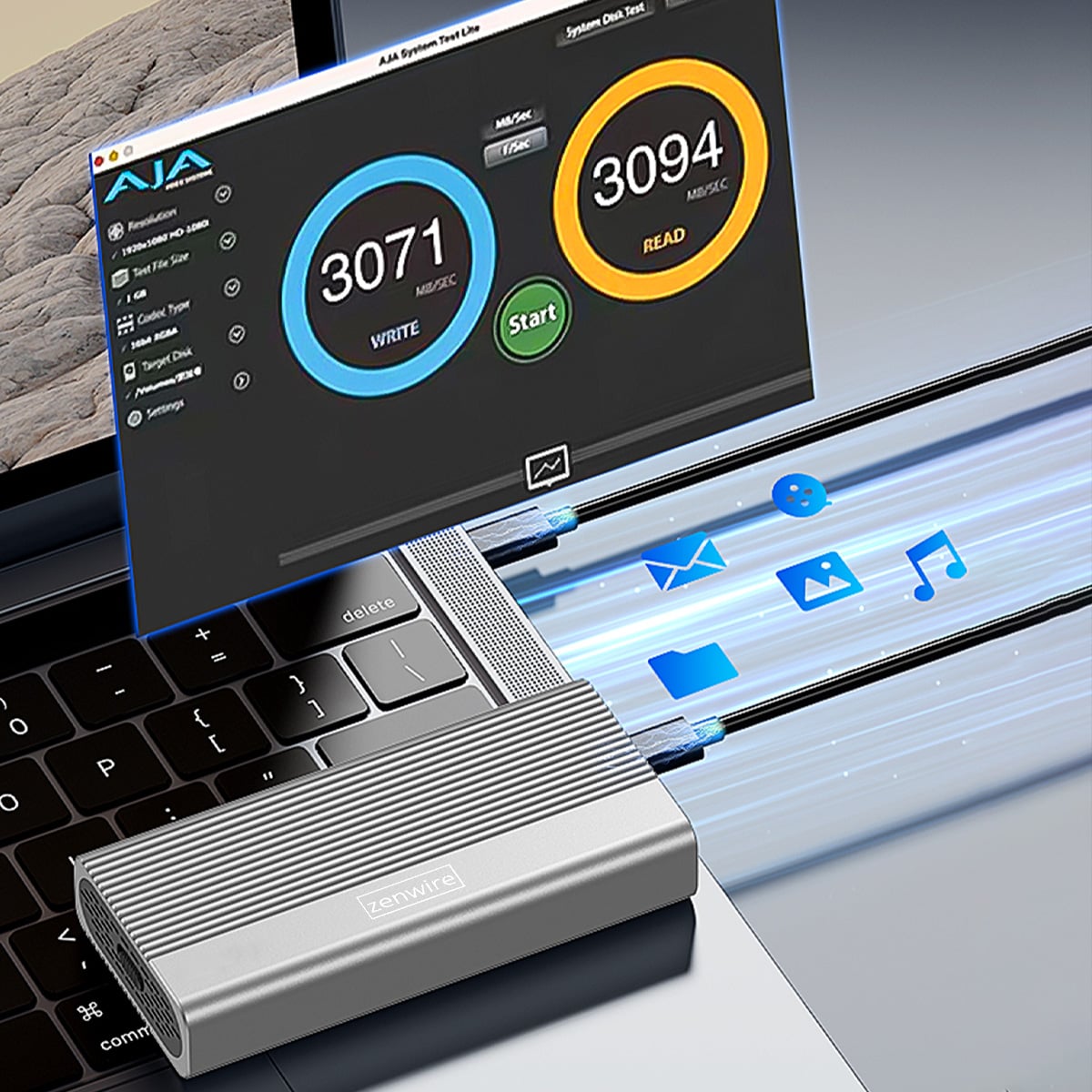 Zenwire M280U4C szybki transfer danych USB4