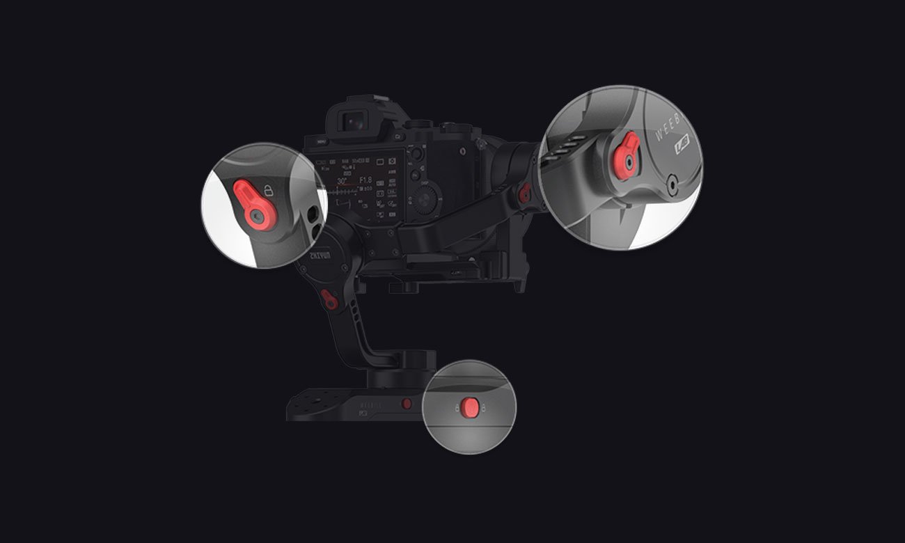 Zhiyun WeeBill Lab Blokada osi