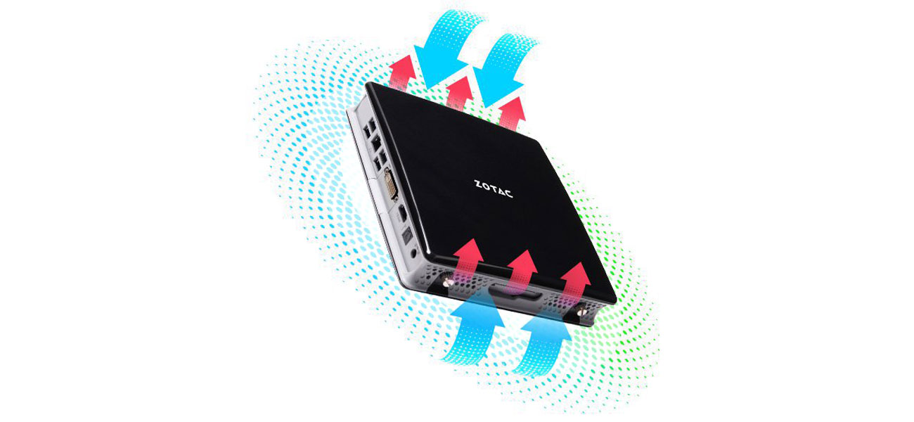 Zotac ZBOX BI323 bezgłośne działanie