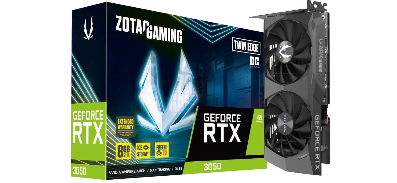 Zotac GeForce RTX 3050 Gaming Twin Edge OC 8GB GDDR6 ZT-A30500H-10M