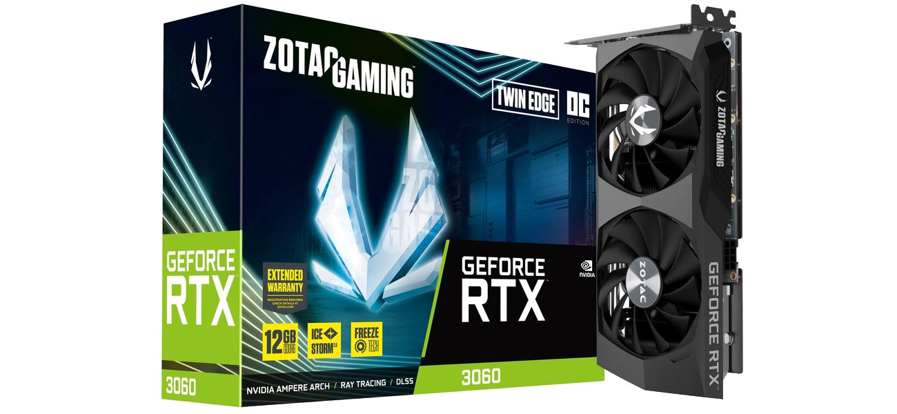 Zotac GeForce RTX 3060 Twin Edge OC 12 ГБ GDDR6 ZT-A30600H-10M