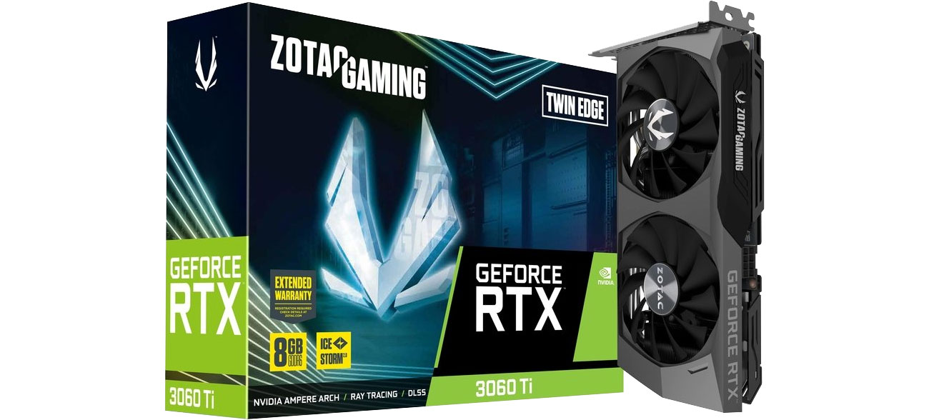 Karta graficzna NVIDIA Zotac GeForce RTX 3060 Ti Twin Edge 8GB GDDR6 ZT-A30610E-10M