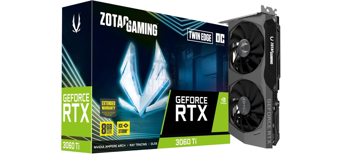 Zotac GeForce RTX 3060 Ti Gaming Twin Edge OC LHR 8GB GDDR6 ZT-A30610H-10MLHR