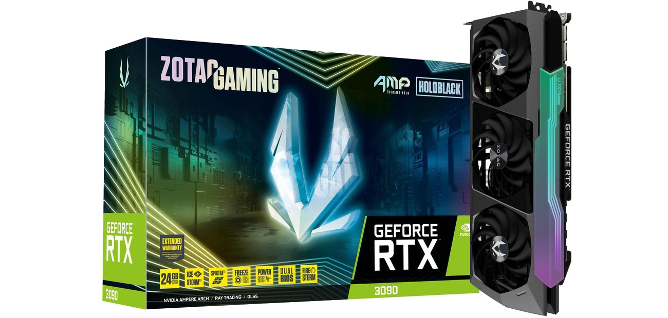 Zotac GeForce RTX 3090 Gaming AMP Extreme 24 ГБ GDDRX6 ZT-A30900B-10P