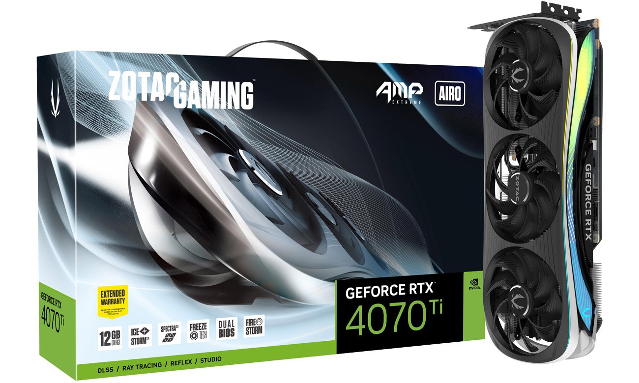 Zotac GeForce RTX 4070 Ti Gaming AMP EXTREME AIRO 12GB GDDR6X