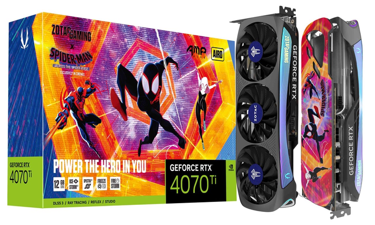 Zotac GeForce RTX 4070 Ti Gaming AMP EXTREME AIRO SPIDERMAN 12 GB GDDR6X