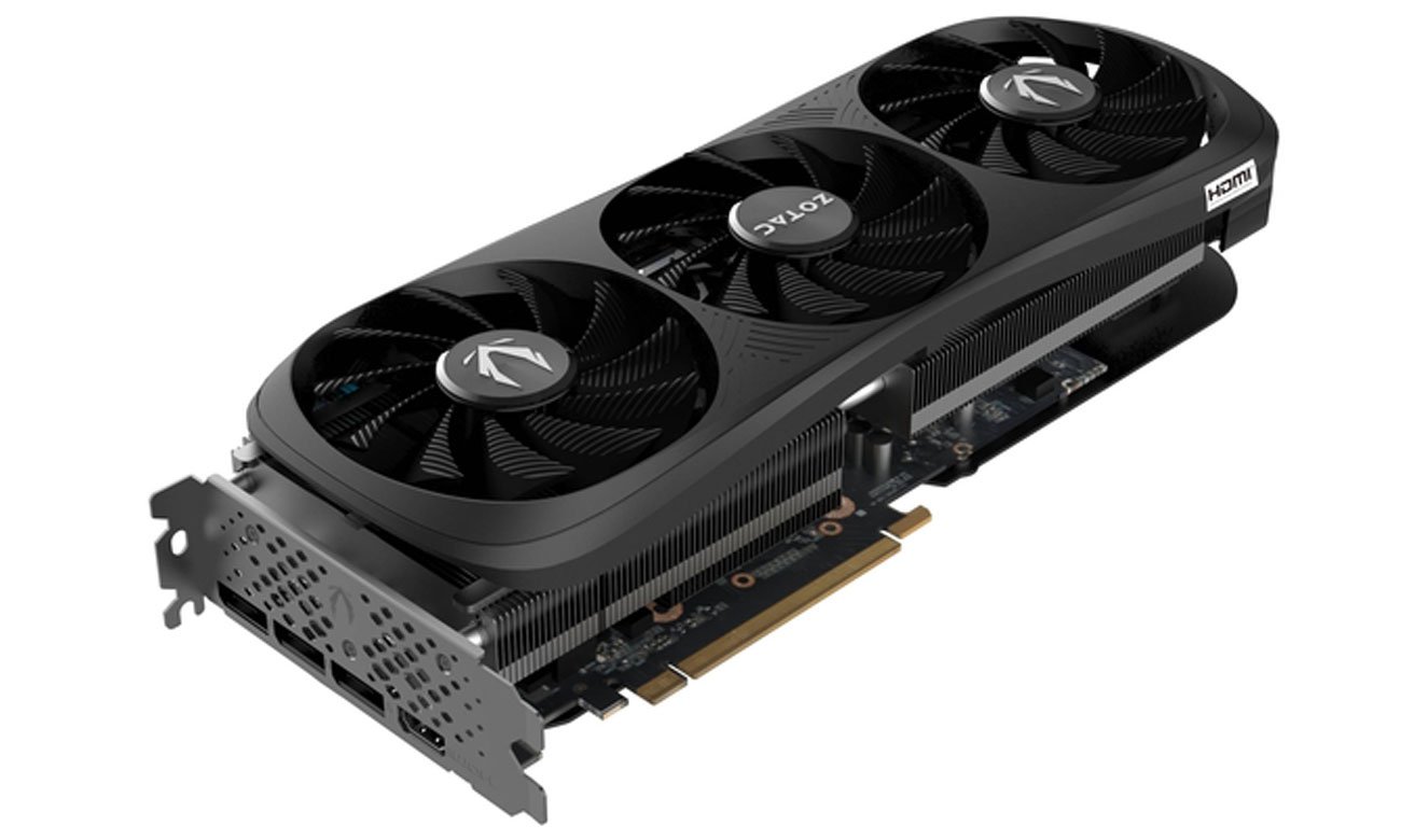 Охлаждение Zotac GeForce RTX 4070 Ti SUPER Trinity Black Edition