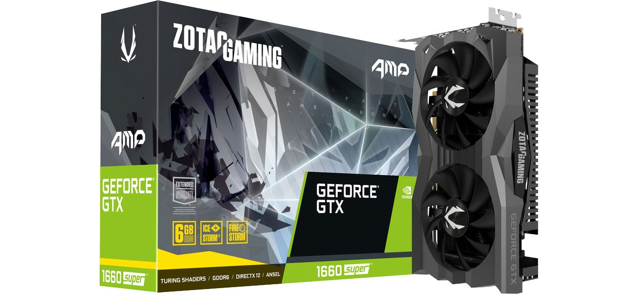 Karta graficzna NVIDIA Zotac GeForce GTX 1660 SUPER AMP 6GB GDDR6 ZT-T16620D-10M
