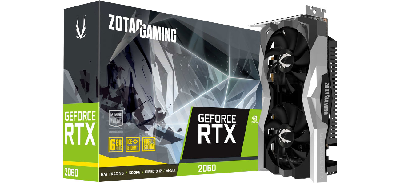 Karta graficzna NVIDIA Zotac GeForce RTX 2060 TWIN FAN 6GB GDDR6 ZT-T20600F-10M