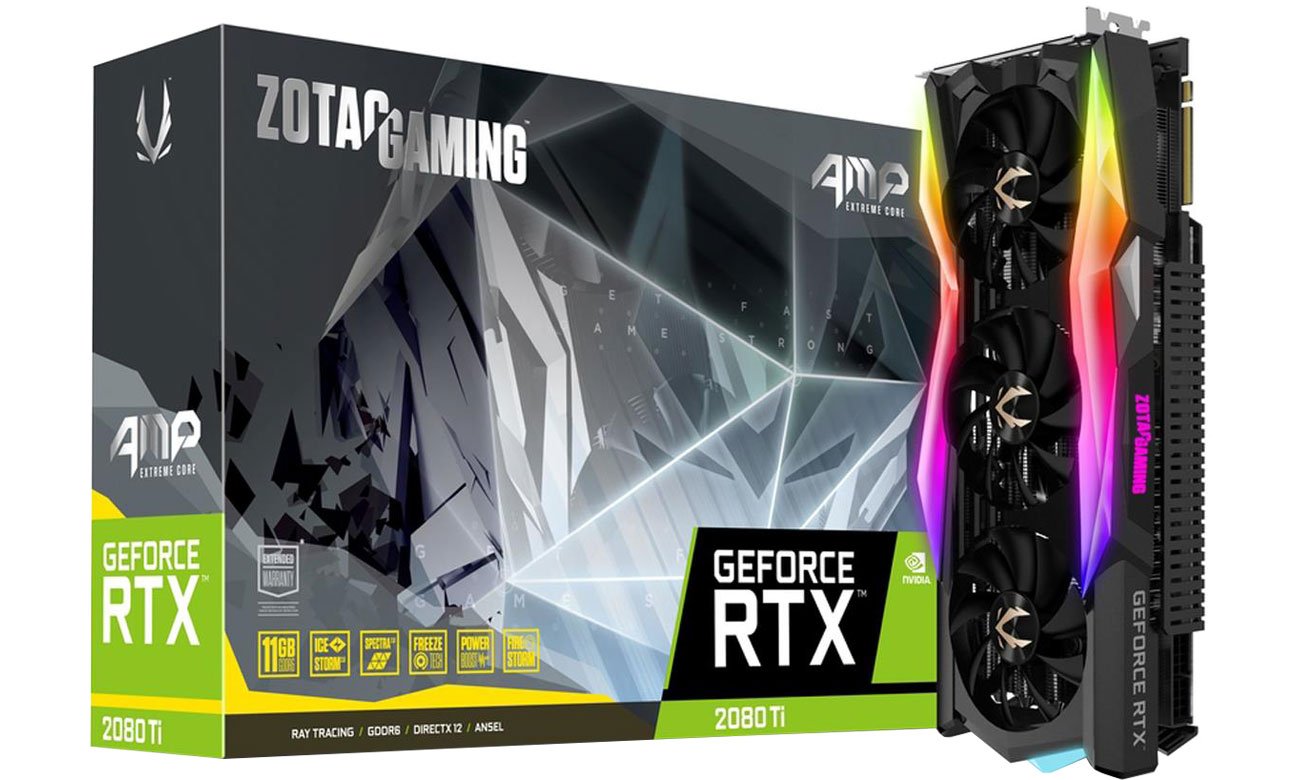 Karta graficzna NVIDIA Zotac GeForce RTX 2080 Ti AMP Extreme Core 11GB GDDR6 ZT-T20810C-10P