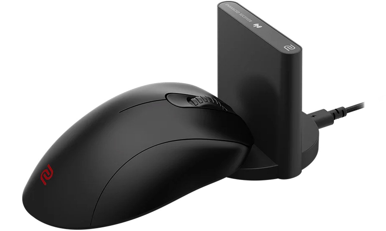Zowie EC3-CW widok z boku, stacja ładowania i odbiornik