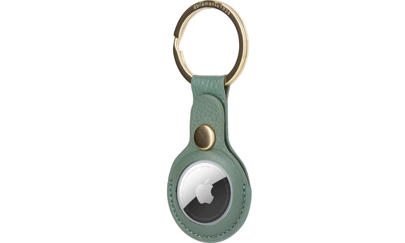 dbramante1928 Copenhagen AirTag Key Ring Green Bay/Gold