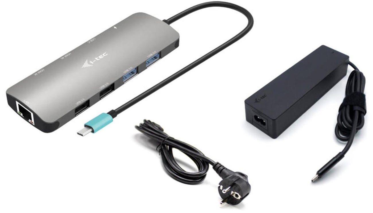Stacja dokująca i-tec USB-C Metal Nano 2x Display Dock PD 100W + zasilacz