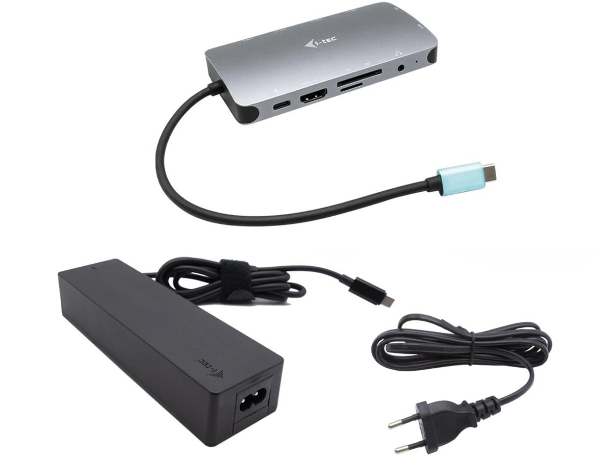 Stacja dokująca i-tec USB-C Metal Nano Dock HDMI VGA LAN + zasilacz