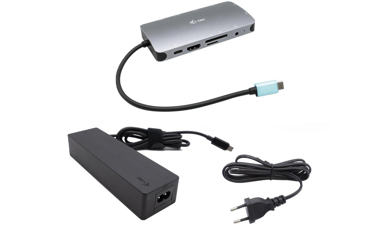 Stacja dokująca i-tec USB-C Metal Nano Dock HDMI VGA LAN + zasilacz