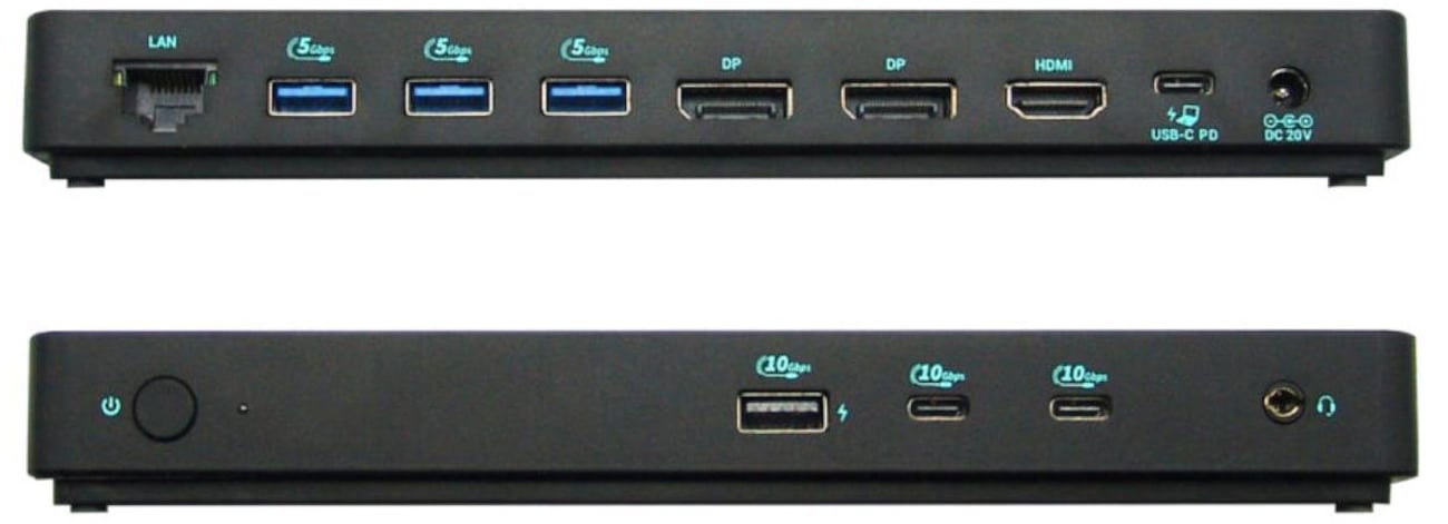 i-tec USB-C Triple Display Docking Station Gen 2 Pro PD złącza