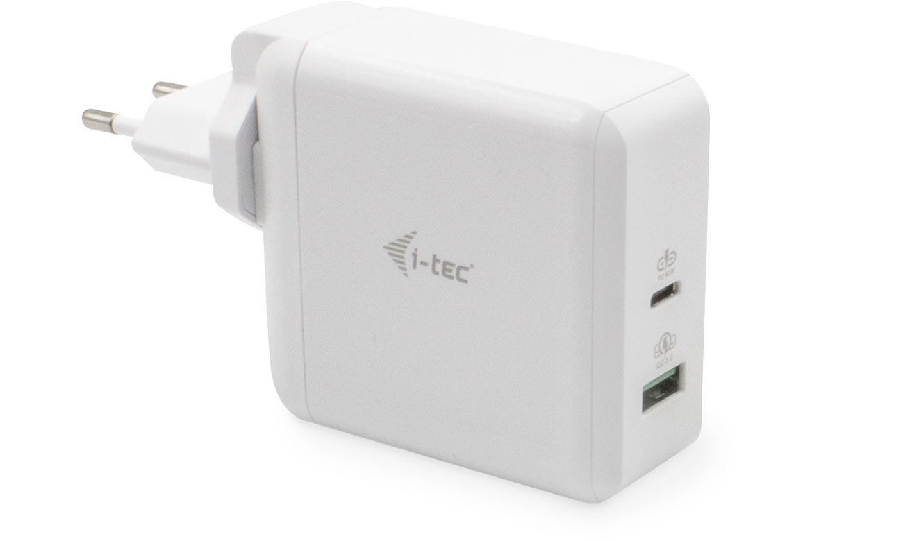Zasilacz do laptopa i-tec USB-C Travel Charger 60W + USB-A 18W CHARGER-C60WT