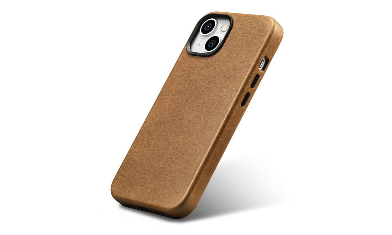 Premium Leather Case Oil Wax do iPhone 14 Plus (MagSafe)